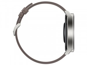 Huawei Watch GT 3 Pro 46mm Ezüst Titanium Okosóra Szürke Bőr szíjjal