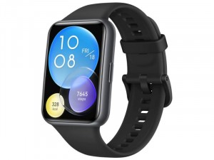 Huawei Watch Fit 2 Active Okosóra Fekete Szilikon pánttal
