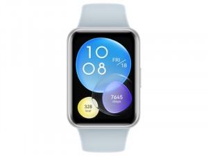 Huawei Watch Fit 2 Active Ezüst Okosóra Kék Szilikon pánttal