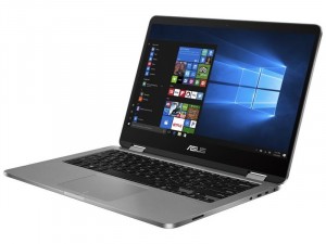 Asus VivoBook Flip 14 TP401MA-BZ489WS - 14 HD Touch - Intel® Dual Core™ N4020 - 4GB DDR4 - 128 GB eMMC- Intel® UHD Graphics 600 - Win11 Home S - Szürke laptop