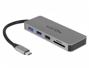 DELOCK USB Type-C dokkoló állomás mobil eszközökhöz 4K - HDMI / Hub / SD / PD 2.0