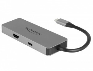 DELOCK USB Type-C dokkoló állomás mobil eszközökhöz 4K - HDMI / Hub / SD / PD 2.0