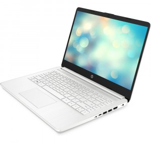 HP 14s-fq0043nh 14FHD, AMD Ryzen 3-3250U, 8GB, 256GB, Int.VGA, FreeDOS, fehér laptop