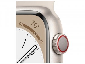 Apple Watch Series 8 GPS 45mm Csillagfény Alumínium Ház Csillagfény Sportszíjjal