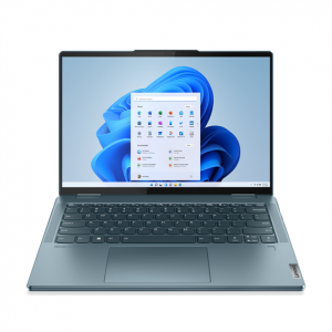 Lenovo Yoga 7 14ARB7 82QF004HHV - 14 2,2K, AMD® Ryzen 5 6600U, 8GB, 256GB SSD, AMD® Radeon 660M Graphics, Windows® 11 Home, Érintőkijelző, háttérvilágítású billentyűzet , Kék laptop