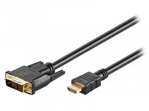 HDMI-DVI 2m aranyozott kábel