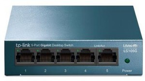 TP-Link LS105G 10/100/1000Mbps Gigabit 5 portos mini switch