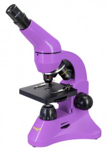 Levenhuk Rainbow 50L Lila mikroszkóp - Angol könyvvel