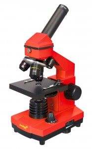 Levenhuk Rainbow 2L PLUS Piros mikroszkóp - Angol könyvvel
