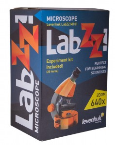 Levenhuk LabZZ M101 Lila mikroszkóp - Német könyvvel