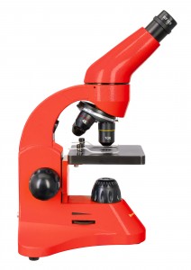 Levenhuk Rainbow 50L PLUS Piros mikroszkóp - Német könyvvel