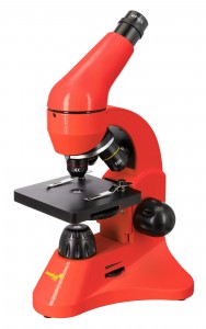Levenhuk Rainbow 50L PLUS Piros mikroszkóp - Német könyvvel