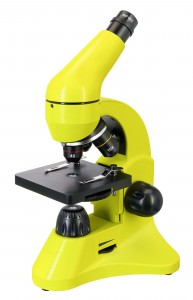 Levenhuk Rainbow 50L PLUS Sárga mikroszkóp - Német könyvvel 