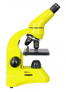 Levenhuk Rainbow 50L PLUS Sárga mikroszkóp - Német könyvvel 