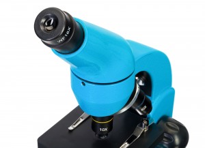 Levenhuk Rainbow 50L PLUS Kék mikroszkóp - Német könyvvel 