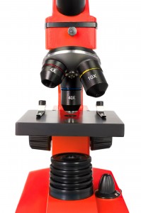 Levenhuk Rainbow 2L PLUS Piros mikroszkóp - Német könyvvel