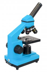 Levenhuk Rainbow 2L PLUS Kék mikroszkóp - Német könyvvel
