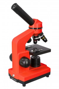 Levenhuk Rainbow 2L Piros mikroszkóp - Német könyvvel