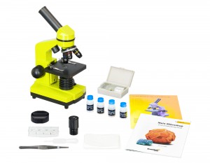 Levenhuk Rainbow 2L Sárga mikroszkóp - Angol könyvvel