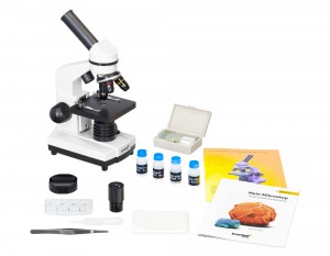 Levenhuk Rainbow 2L Fehér mikroszkóp - Német könyvvel