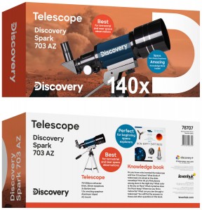 Discovery Spark 703 AZ teleszkóp Angol könyvvel