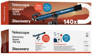 Discovery Spark 709 EQ teleszkóp Angol könyvvel