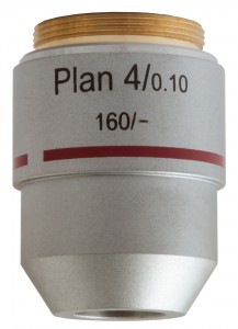 Levenhuk MED 4x plan-akromatikus objektív