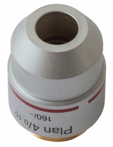 Levenhuk MED 4x plan-akromatikus objektív