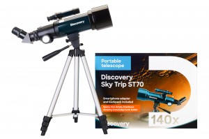 Discovery Sky Trip ST70 teleszkóp, Angol könyvvel