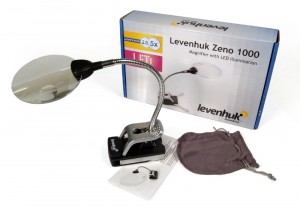 Levenhuk Zeno 1000 LED-lámpás nagyító, 2,5/5x, 88/21 mm