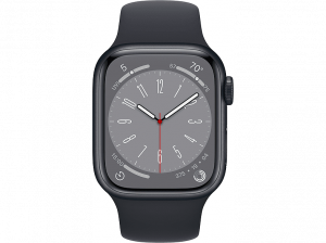Apple Watch Series 8 GPS 41mm Fekete Aluminium keret Fekete Sportszíjjal