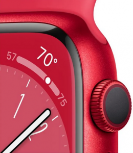 Apple Watch Series 8 GPS 41mm Piros Aluminium keret Piros Sportszíjjal