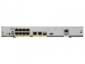 Cisco C1111-8P Router - 8 x GbE LAN port,1 x GbE WAN port, 1 x GbE WAN SFP port, szekrénybe szerelhető router