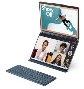 Lenovo Yoga Book 9 13IRU8 - 2x13,3 2,8K OLED Touch, Intel® Core™ i7 Processzor-1355U, 16GB, 1TB SSD, Intel® Iris Xe Graphics, Windows 11 Home, Kék Laptop