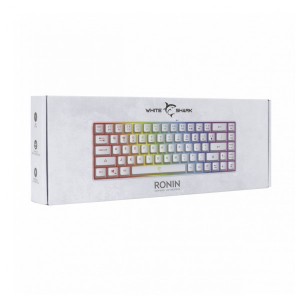 White Shark WS GK-2201W-HU RONIN-W fehér magyar membrán vezetékes gamer billentyűzet