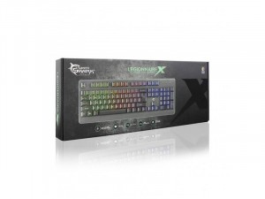White Shark GK-2102 LEGIONNAIRE-X mechanikus fém (red switch) gamer billentyűzet (angol)