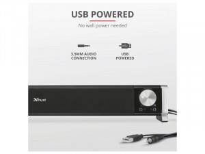 Trust Asto Sound Bar 2.0 12W fekete PC hangszóró