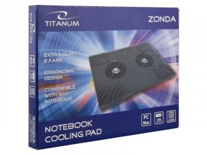 Esperanza Titanum Zonda TA102 notebook hűtőpad alátét, 2 ventillátorral, laptophoz