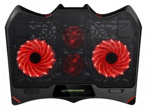 Esperanza Buran EGC102 notebook hűtőpad alátét, 4 ventillátorral, LED világítással, laptophoz