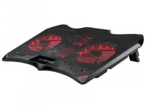 Esperanza Buran EGC102 notebook hűtőpad alátét, 4 ventillátorral, LED világítással, laptophoz