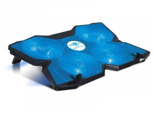 Spirit of Gamer Airblade 500 Blue Gaming notebook hűtőpad alátét, 4 ventillátorral, LED világítással, 17col laptophoz