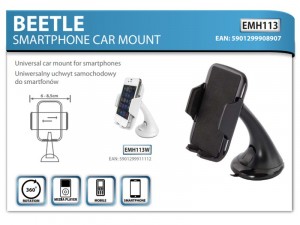Esperanza Beetle EMH113 szélvédőre helyezhető autós telefon tartó fekete