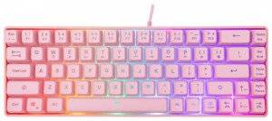 White Shark WS GK-2201P-US, RONIN-P-US pink membrán vezetékes gamer billentyűzet (angol)