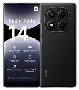 Xiaomi Redmi Note 14 Pro 4G 256GB 8GB Dual-SIM Fekete Okostelefon