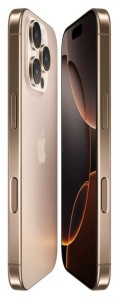 Apple iPhone 16 Pro 5G 256GB 8GB Sivatagszinű Titán Okostelefon
