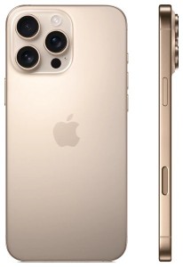 Apple iPhone 16 Pro Max 5G 256GB 8GB Sivatagszinű Titán Okostelefon