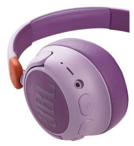 JBL JR460NC zajszűrős ANC bluetooth fejhallgató, pink