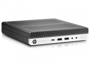 HP ELITEDESK 800 G4 DM mini PC i5-8500T, 16GB, 256SSD NVME, UHD Graphics, W10Pro Fekete Asztali Mini Számítógép - Használt