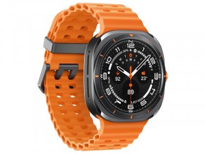 Samsung Galaxy Watch Ultra LTE L705 Titánium házas 47mm Szürke Okosóra, narancssárga sportszíjjal
