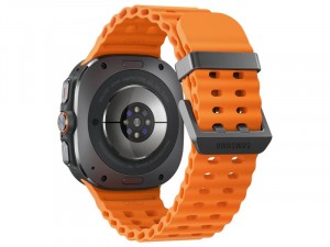 Samsung Galaxy Watch Ultra LTE L705 Titánium házas 47mm Szürke Okosóra, narancssárga sportszíjjal